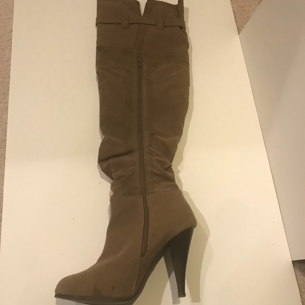 Charles Albert Suede Over the Knee Boot